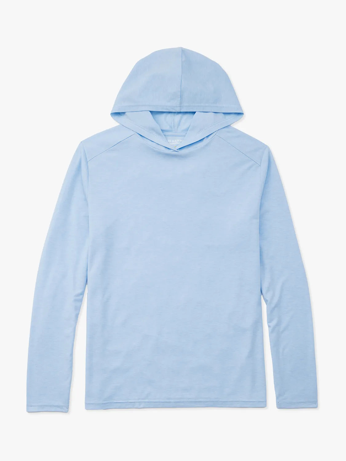 Light blue seabreeze hoodie on a white background