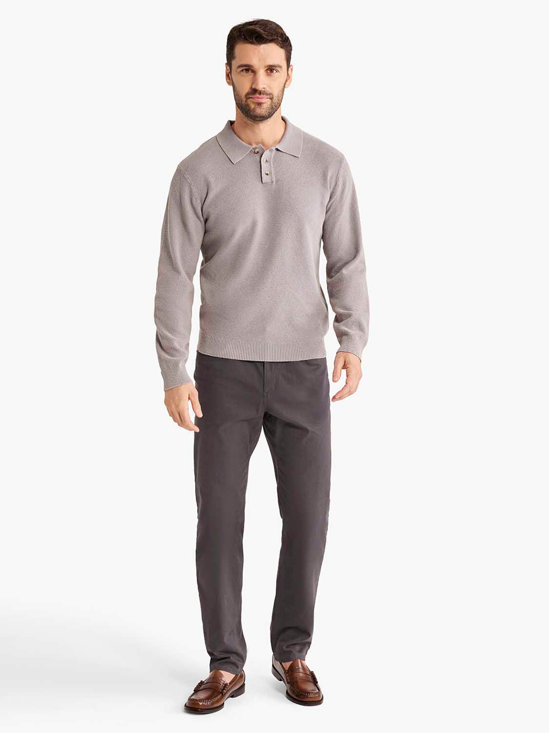 Mariner Long Sleeve Polo | Seastone