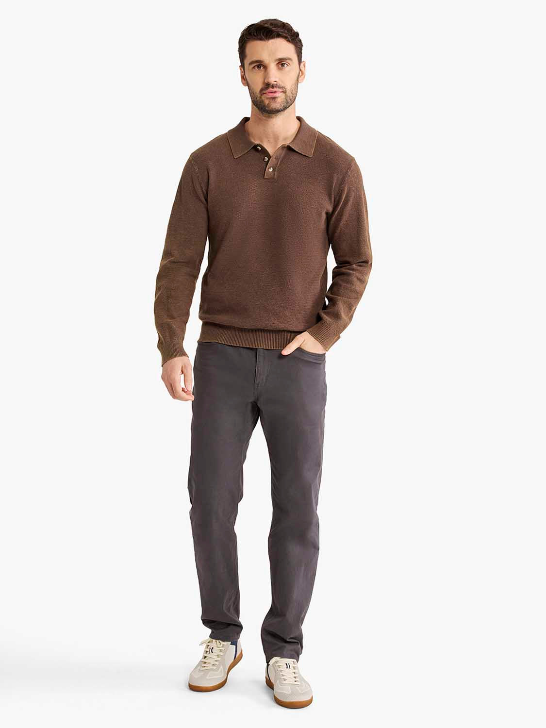 Mariner Long Sleeve Polo | Men's Polo | Fair Harbor