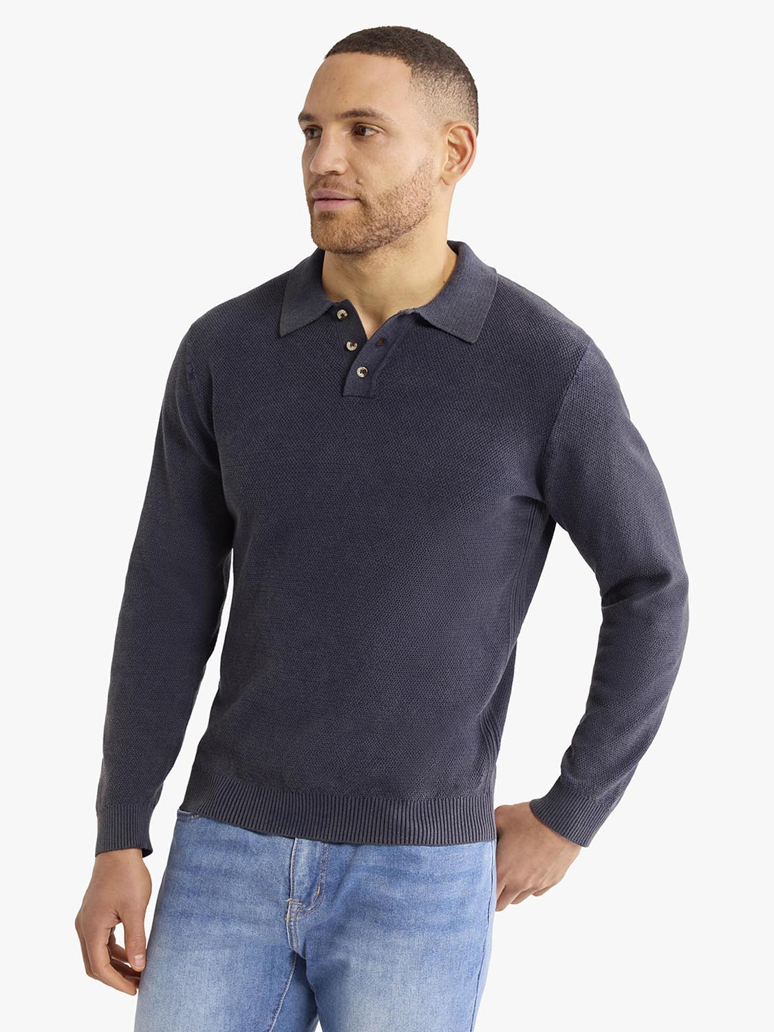 Mariner Long Sleeve Polo | Navy