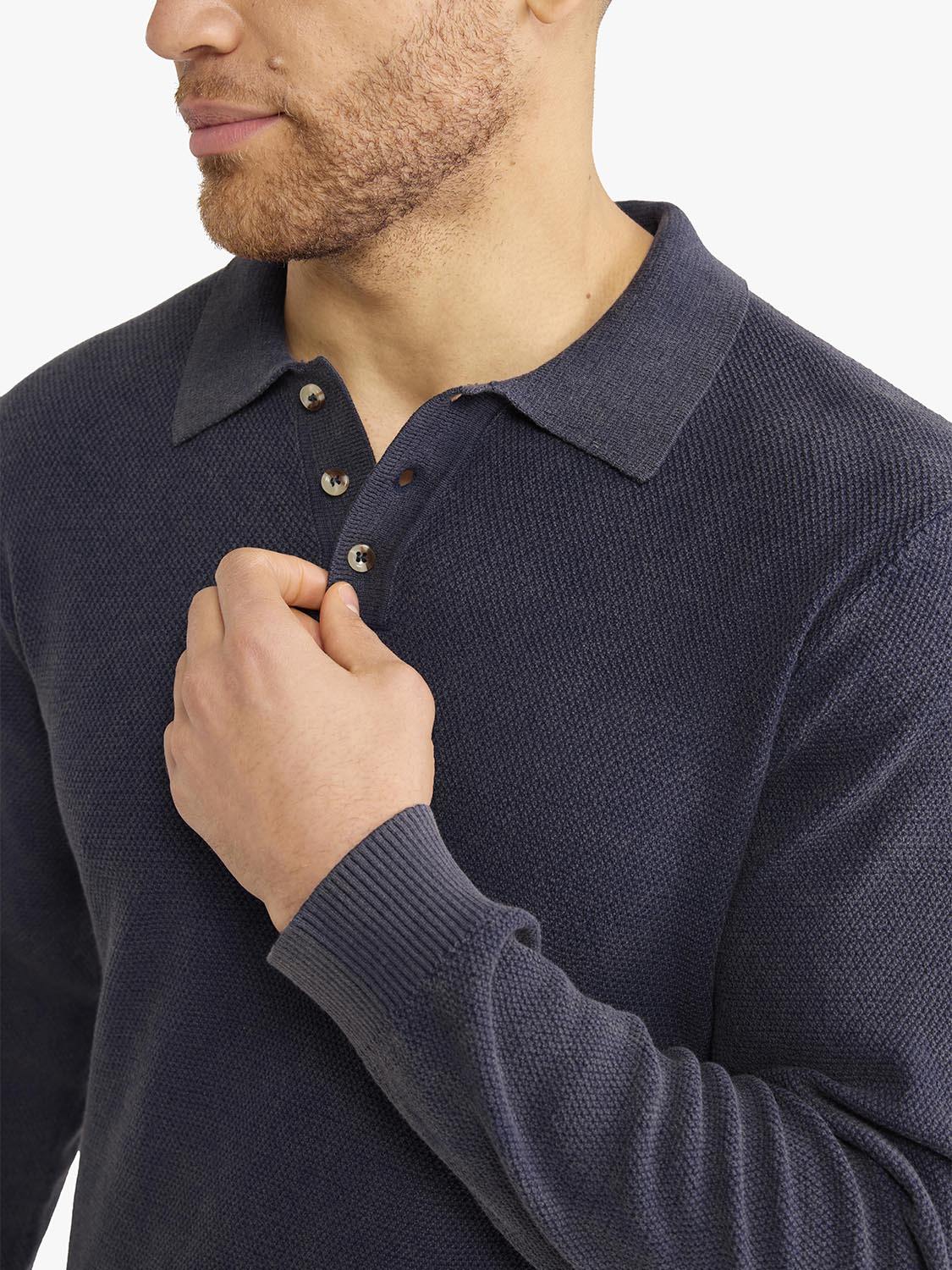 Mariner Long Sleeve Polo | Navy