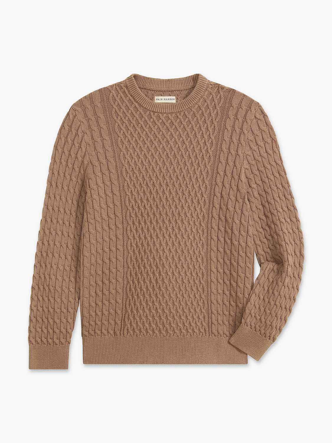Neptune Cable Sweater | Oak