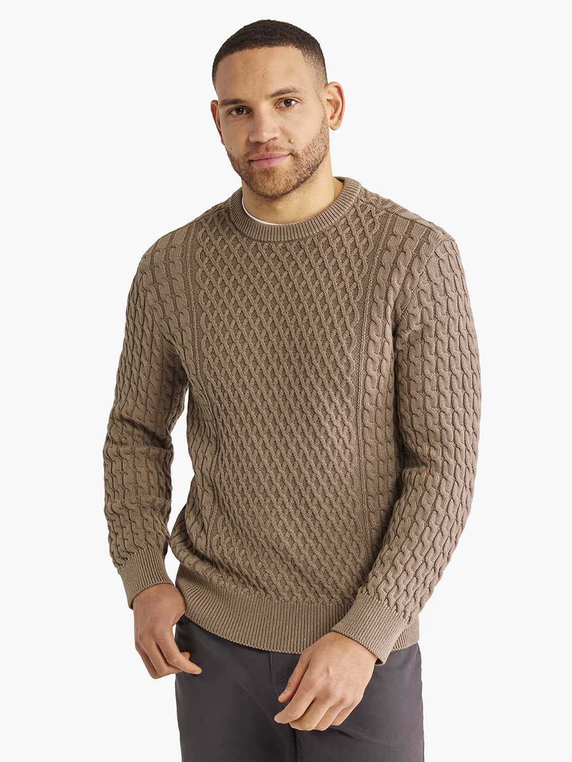 Neptune Cable Sweater | Oak