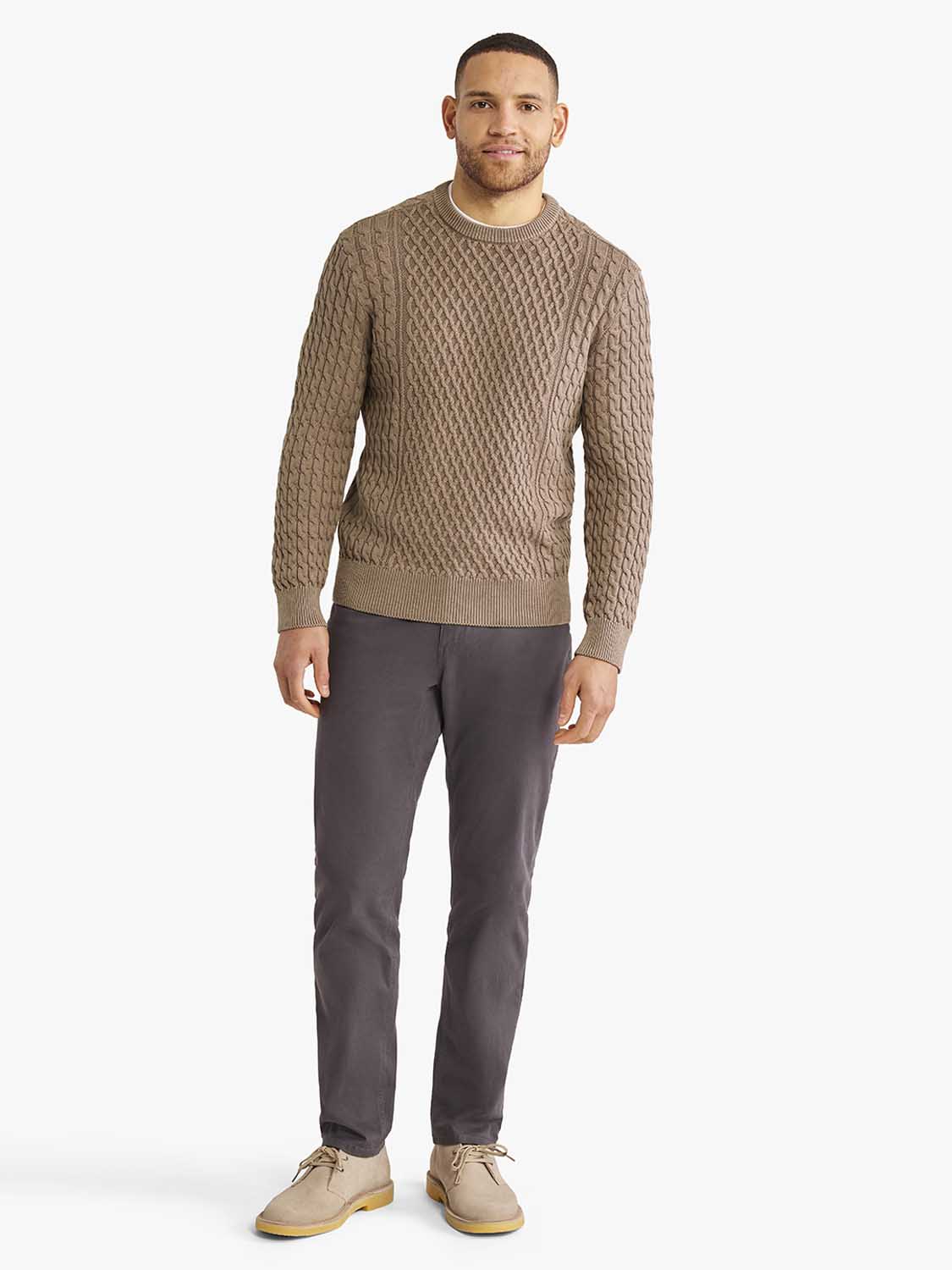 Neptune Cable Sweater | Oak
