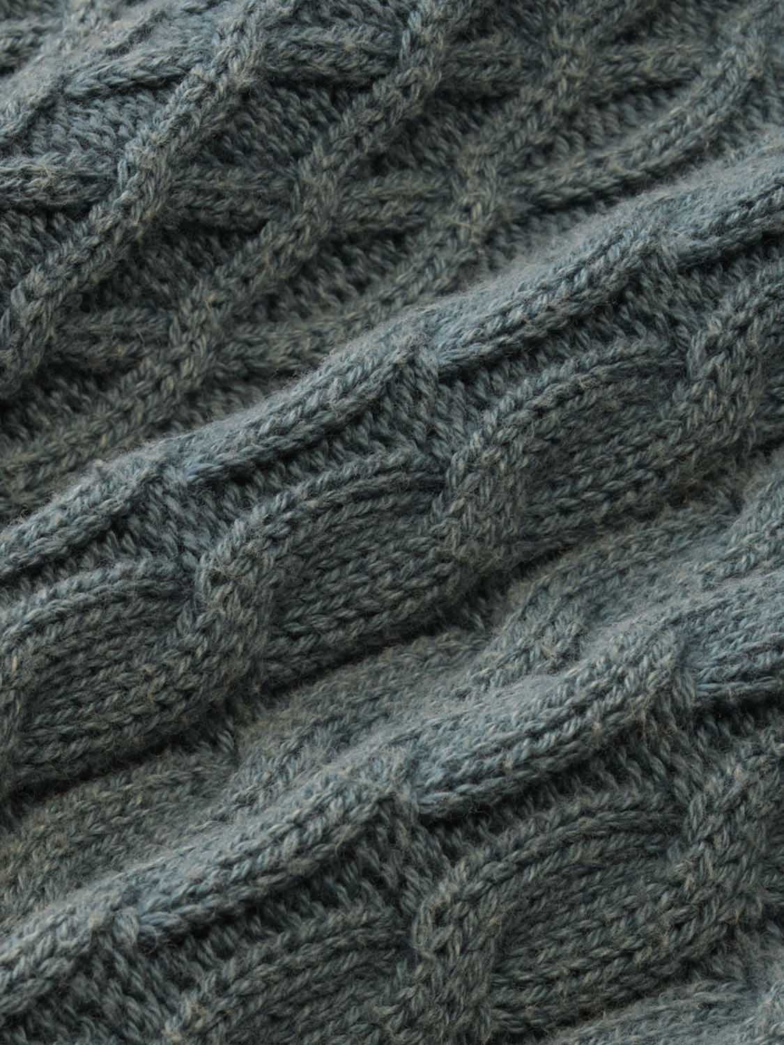 Neptune Cable Sweater | Seapine Green