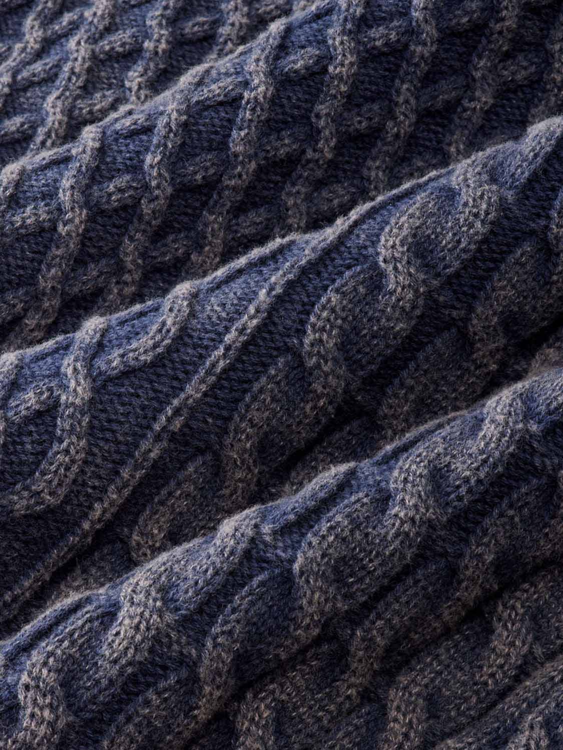 Neptune Cable Sweater | Navy