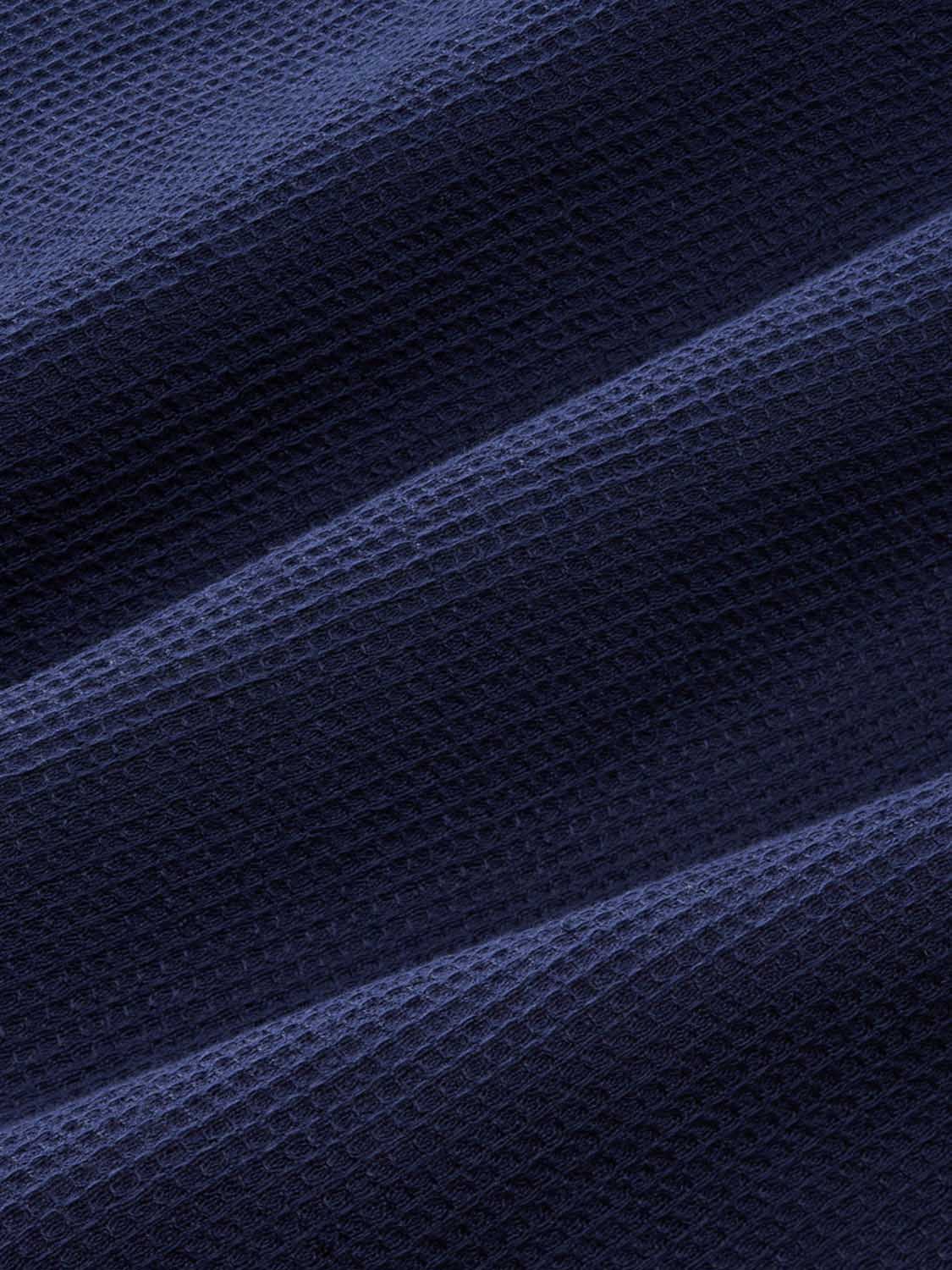 Oasis Long Sleeve Button Up | Navy Waffle