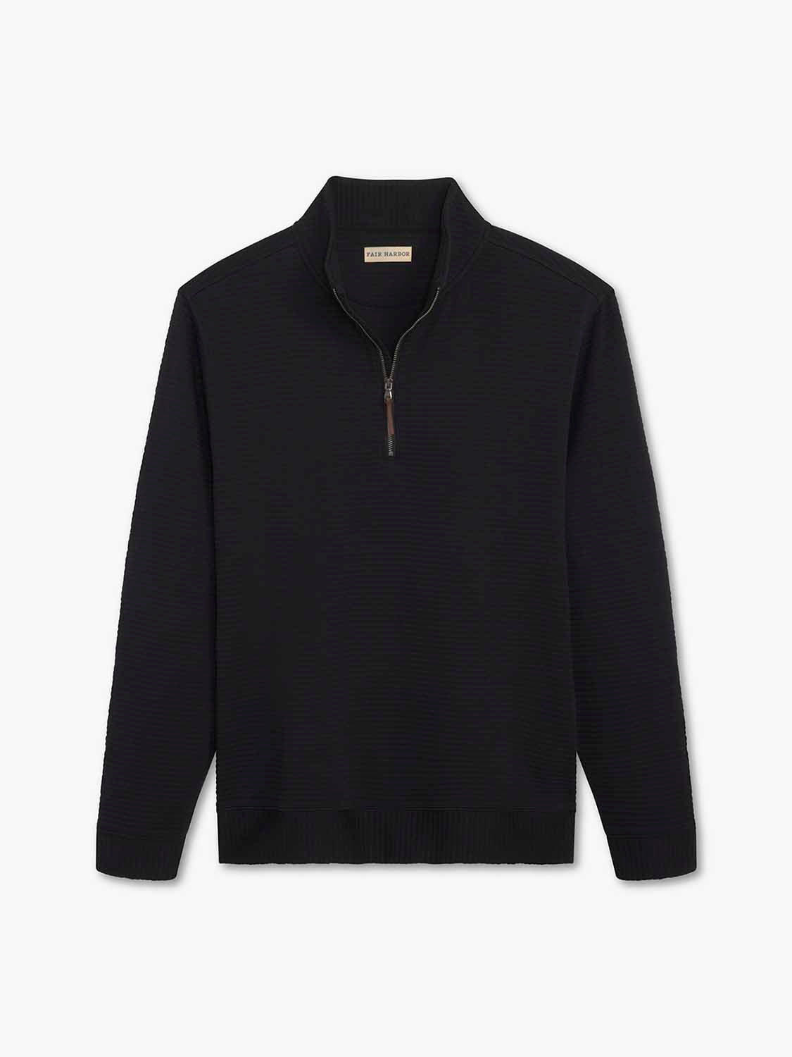 Overlook Quarter Zip | Black