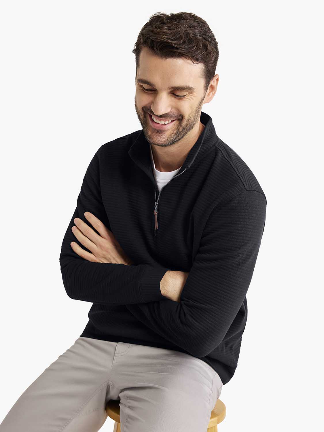 Overlook Quarter Zip | Black