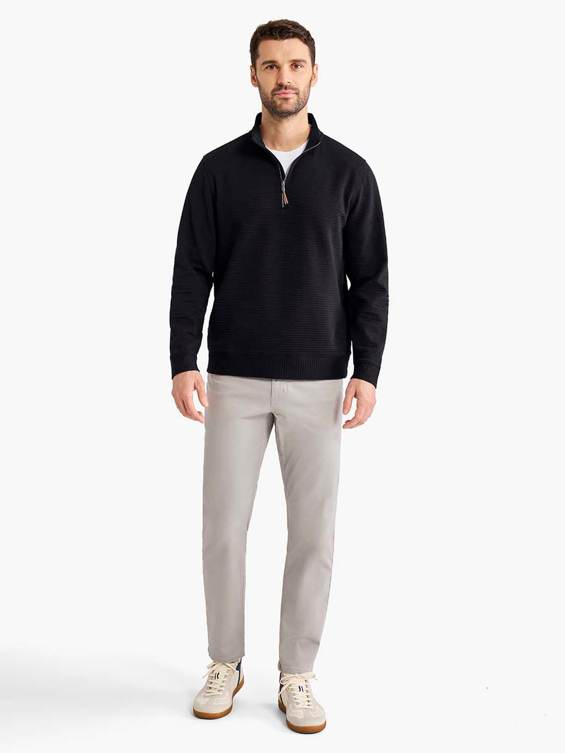 Overlook Quarter Zip | Black