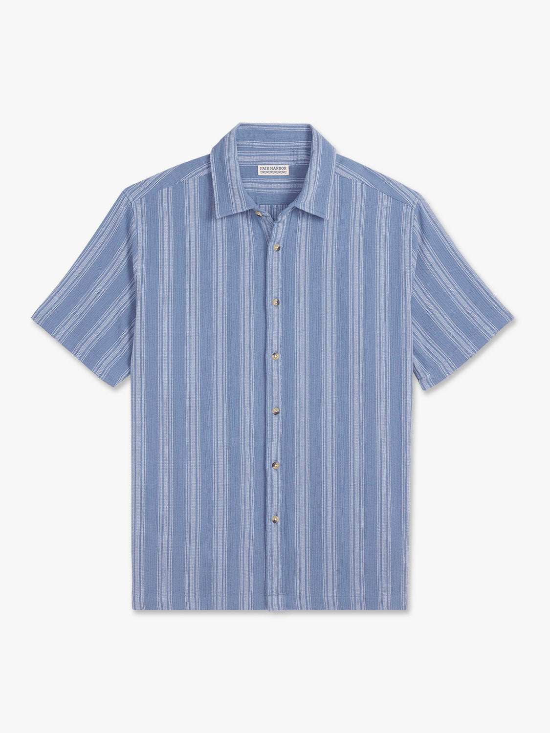 Oasis Textured Shirt | Maritime Stripe