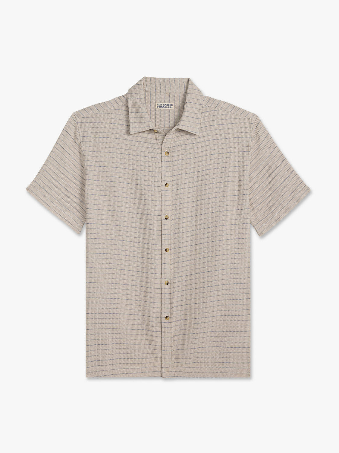 Oasis Textured Shirt | Beachwood Stripe