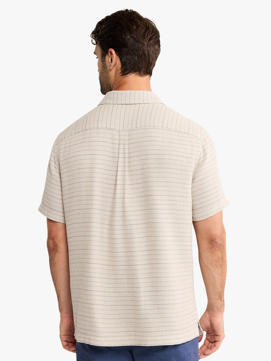 Oasis Textured Shirt | Beachwood Stripe