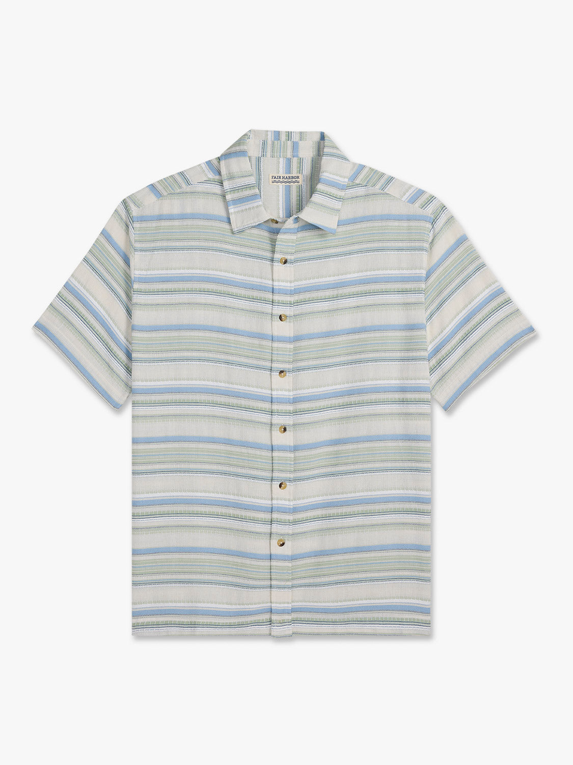 Oasis Textured Shirt | Marina Stripe