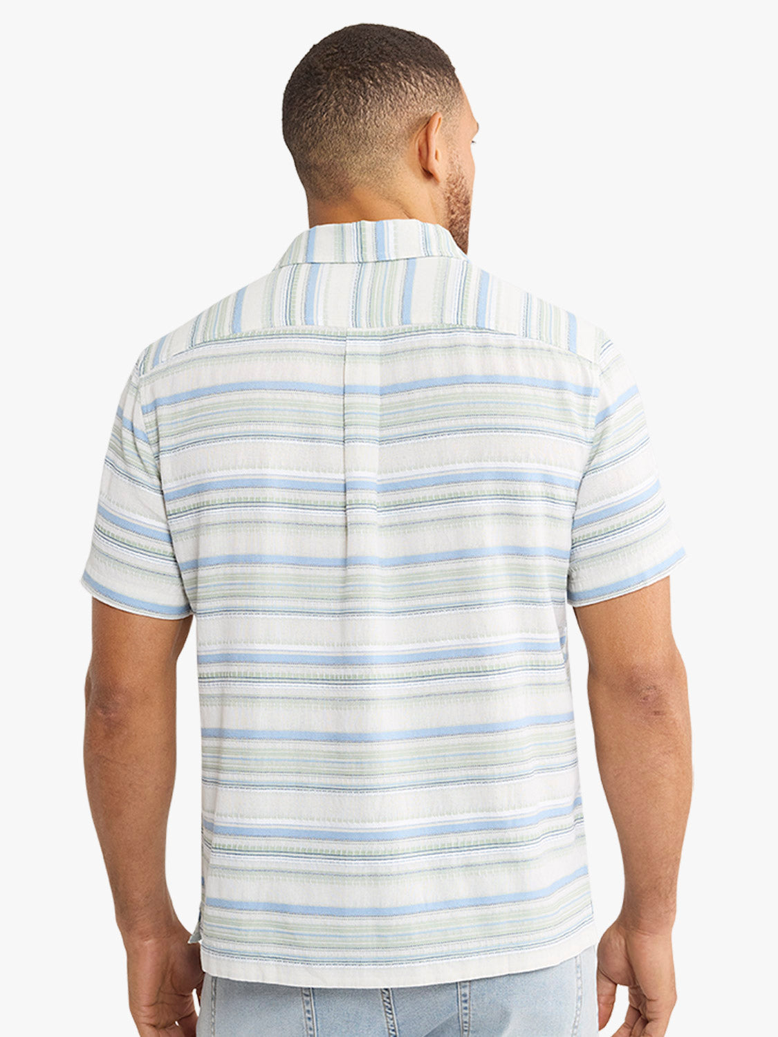 Oasis Textured Shirt | Marina Stripe