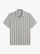 Oasis Textured Shirt | Sea Blue Stripe
