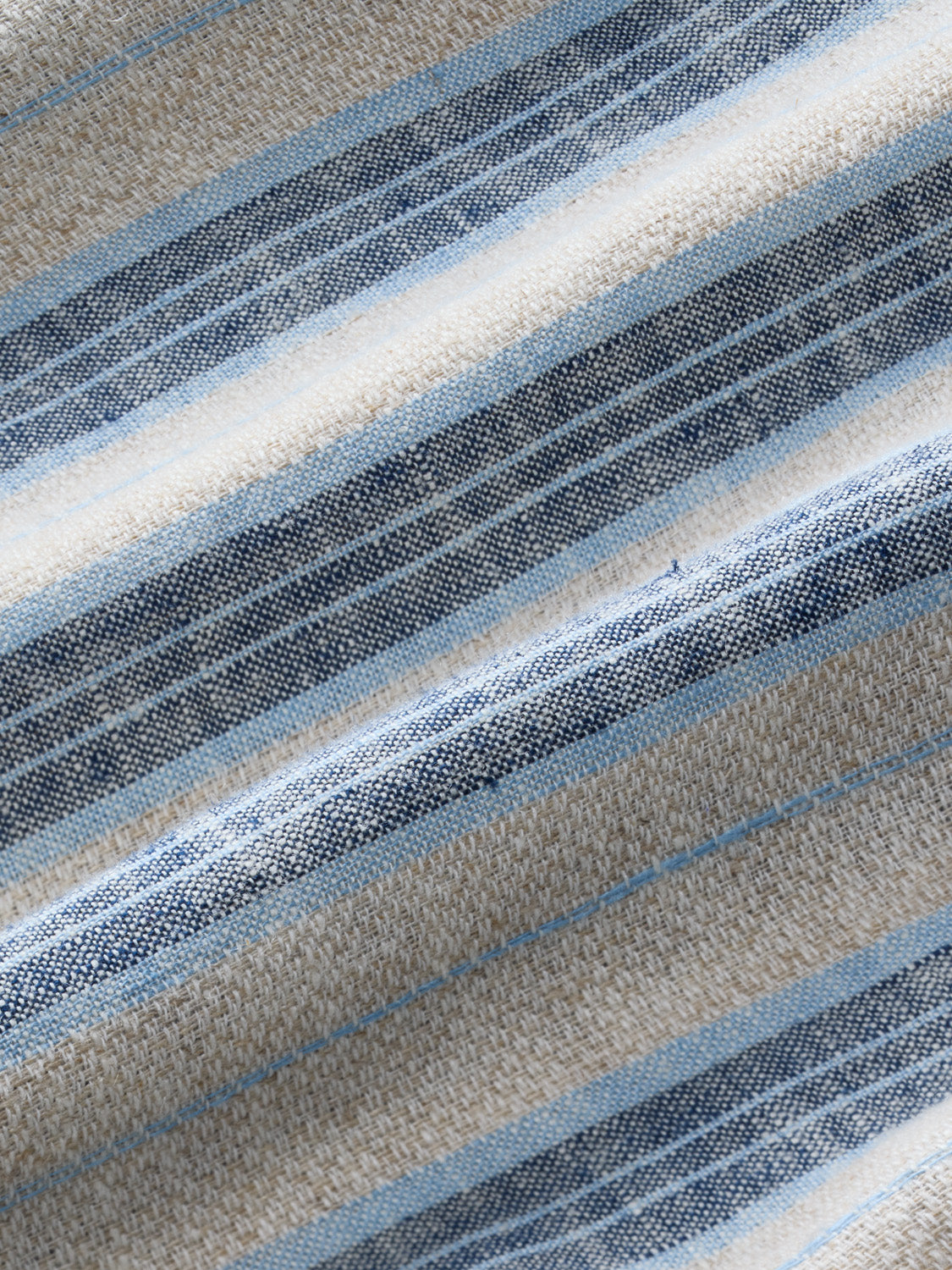 Oasis Textured Shirt | Sea Blue Stripe