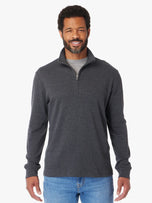 Thumbnail 2 of The Seawool Larchmont Quarter-Zip | Charcoal