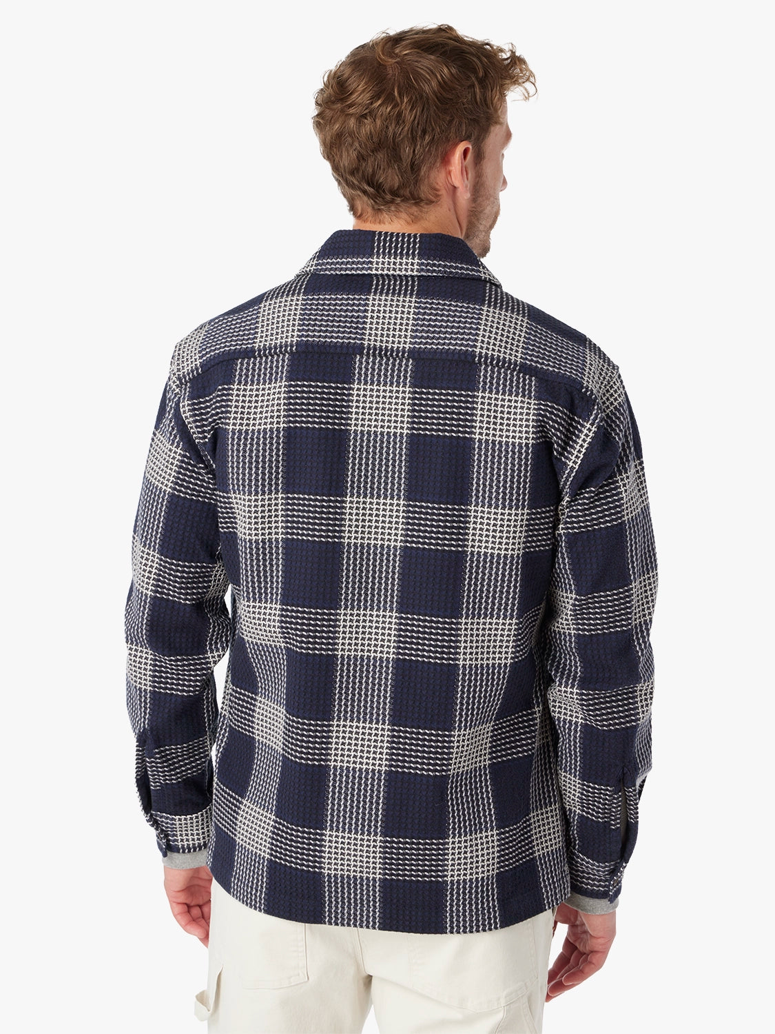 Riptide Shirt Jacket | Waffle Navy