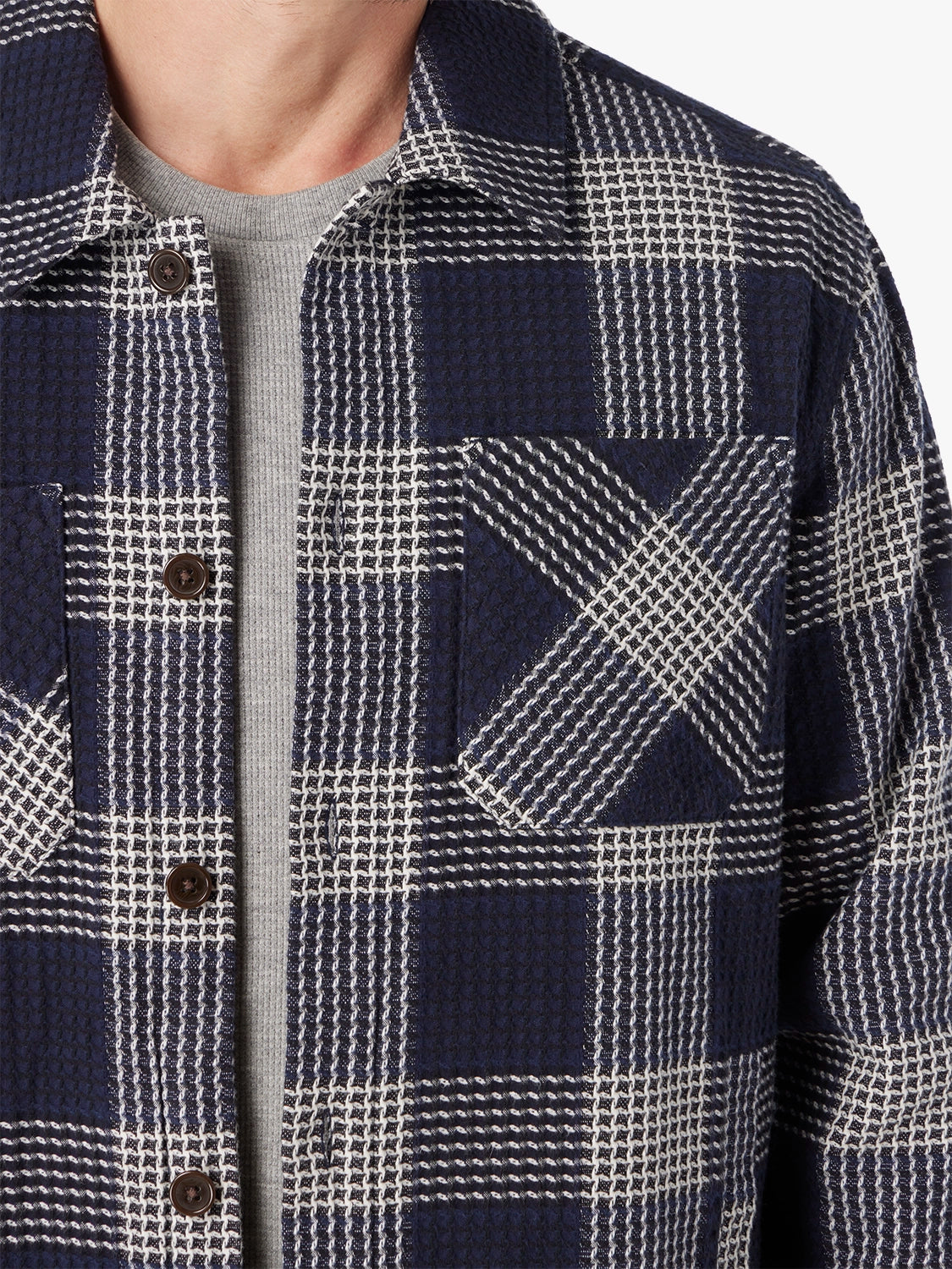 Riptide Shirt Jacket | Waffle Navy