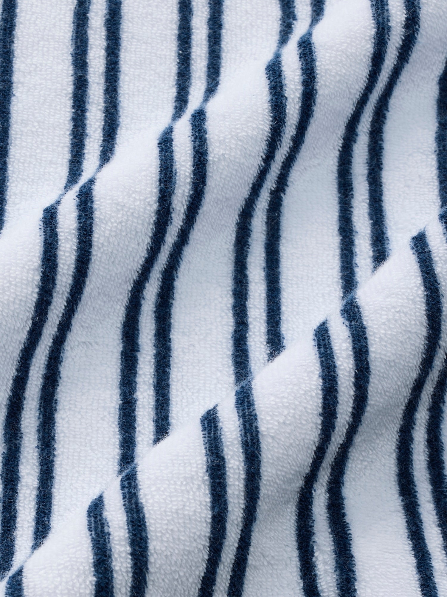 Ravello Terry Short Sleeve Button Up | Beach Stripe
