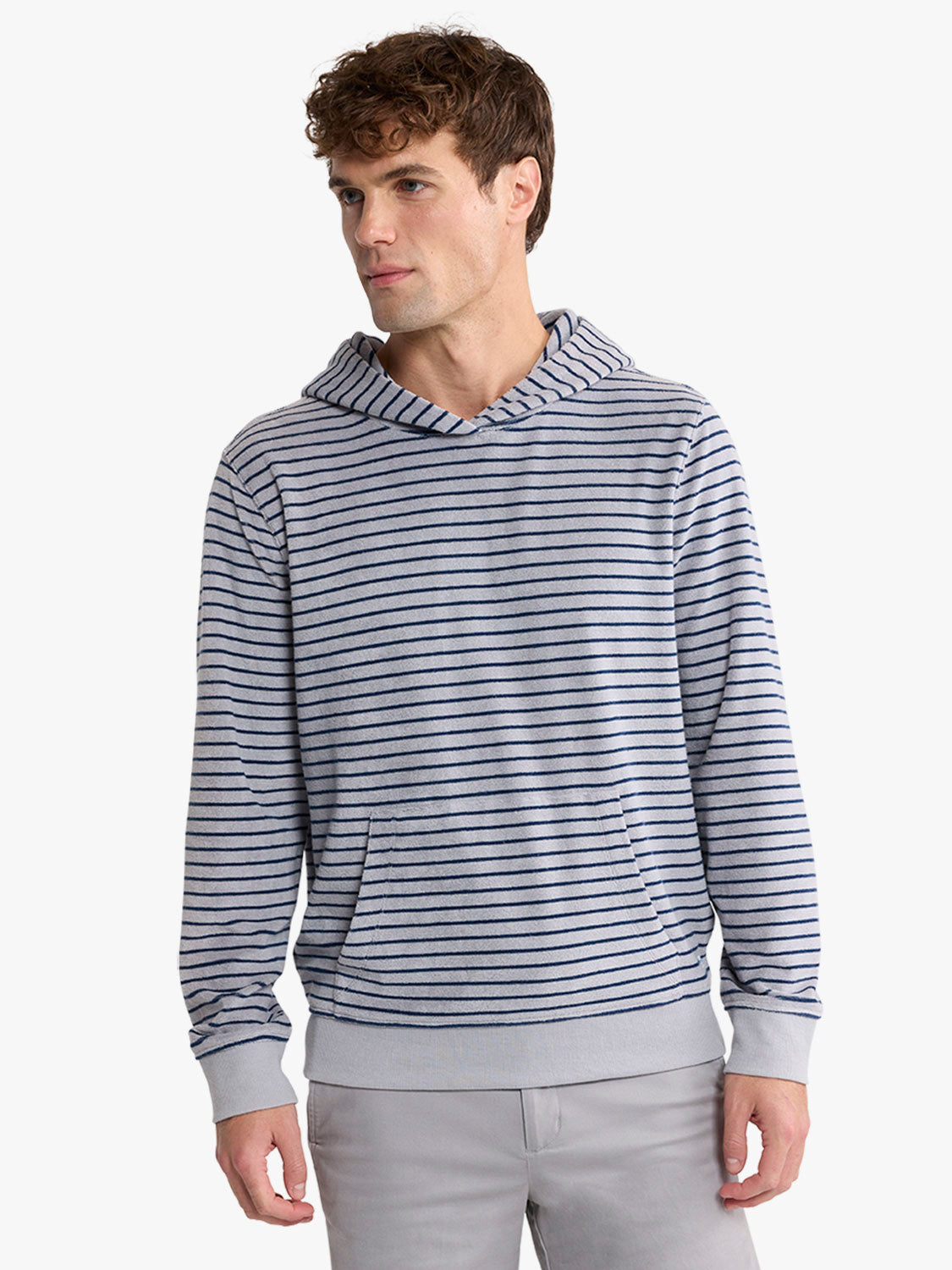 Ravello Terry Hoodie | Nautical Stripe