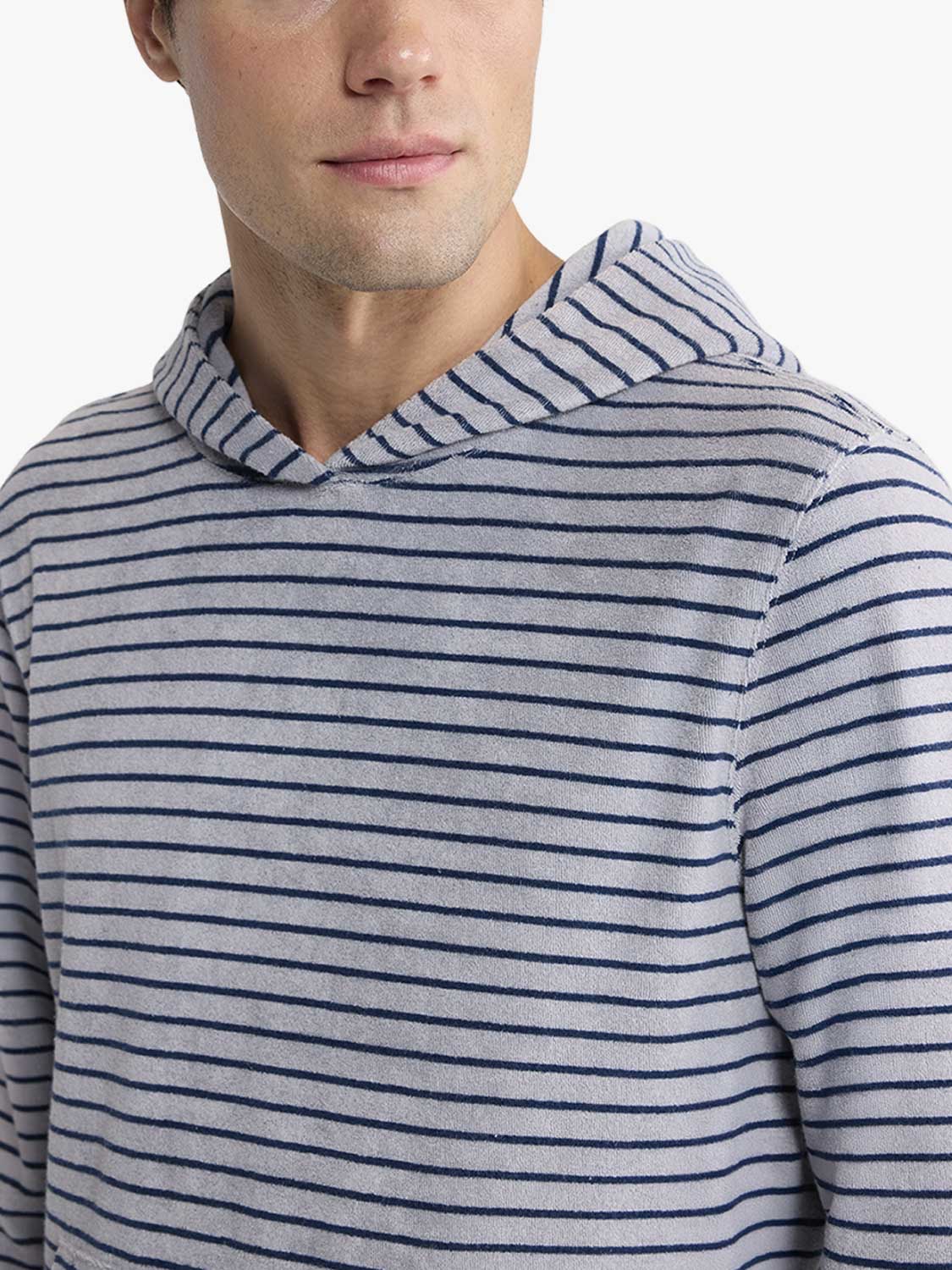 Ravello Terry Hoodie | Nautical Stripe