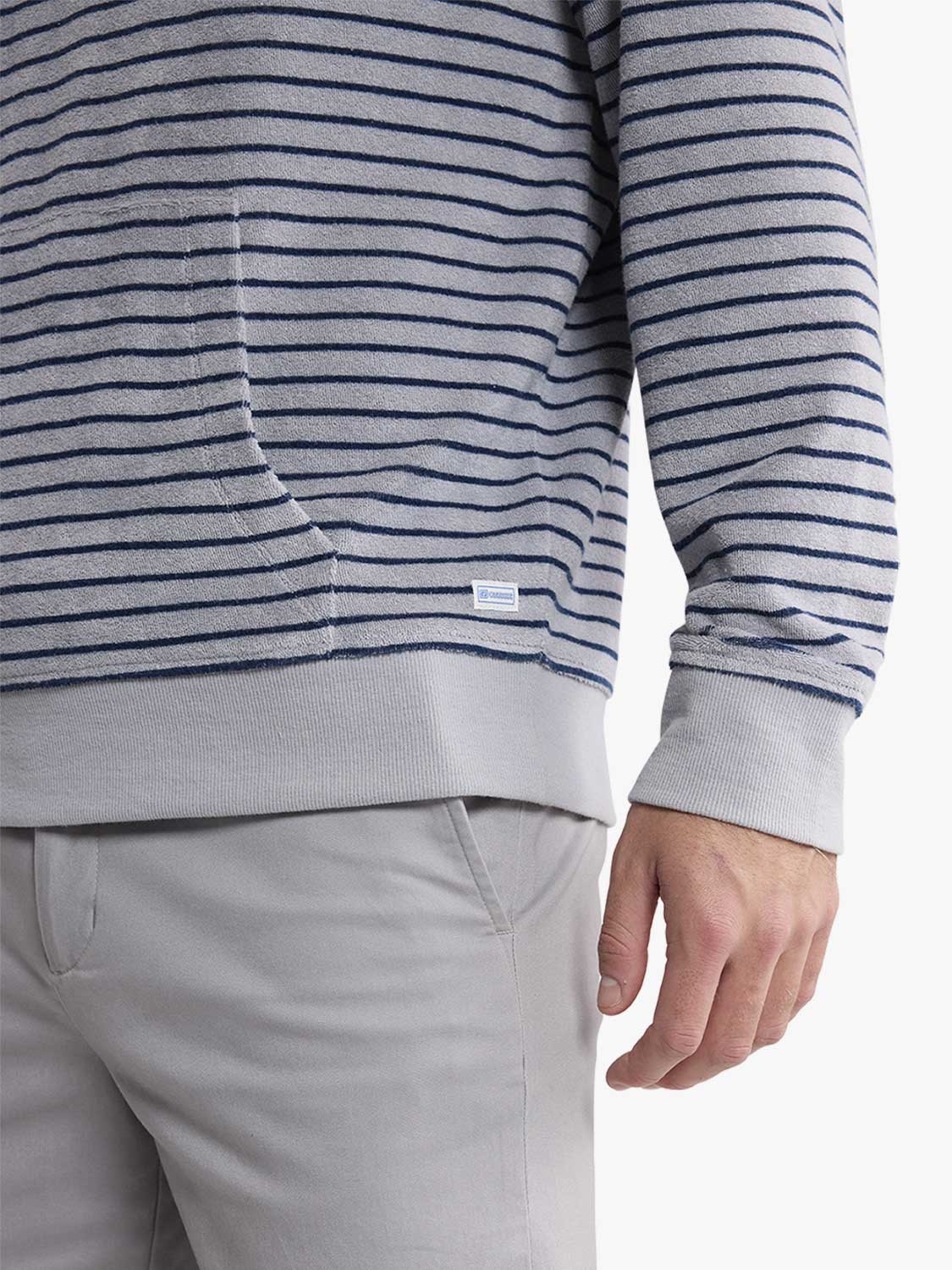 Ravello Terry Hoodie | Nautical Stripe