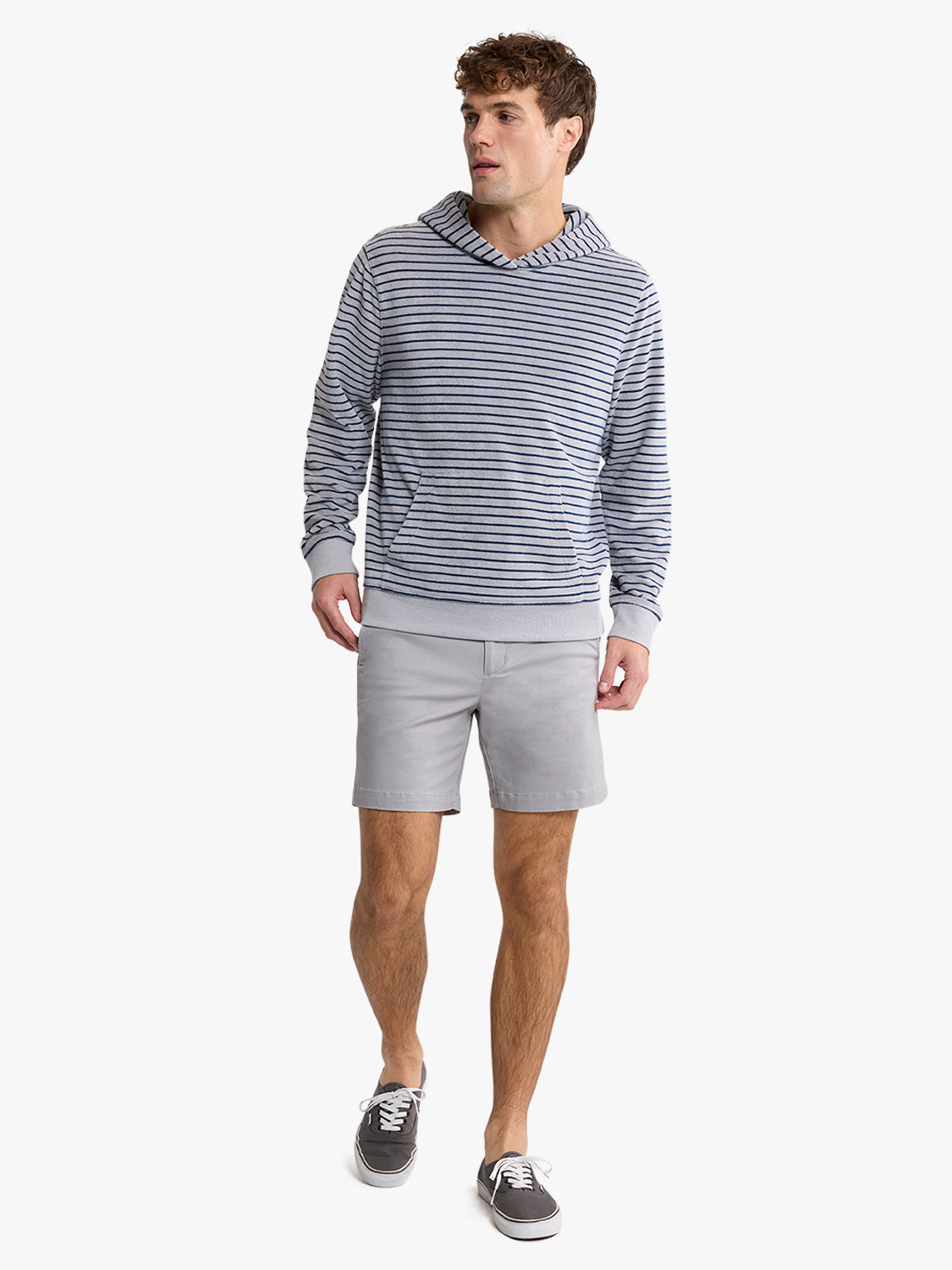 Ravello Terry Hoodie | Nautical Stripe