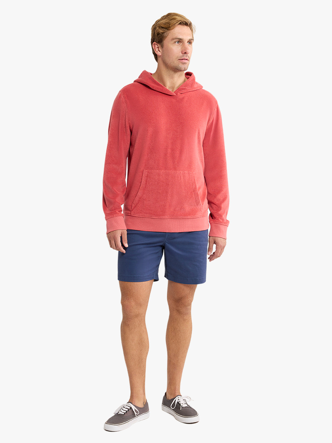 Ravello Terry Hoodie | Coastal Red - FJ EXCLUSIVE