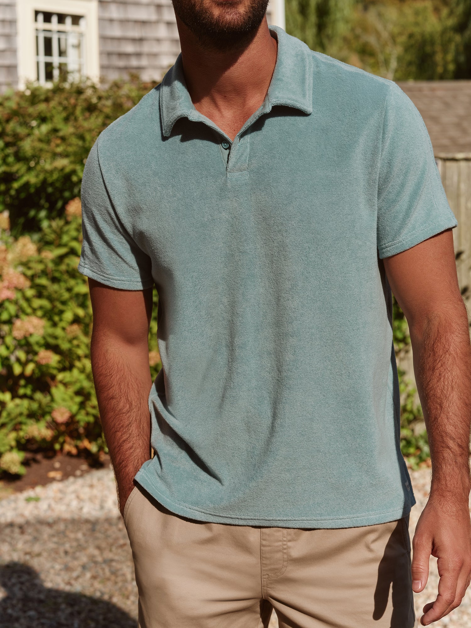 Ravello Terry Polo | Navy