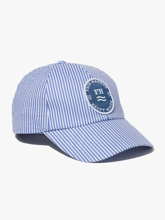 The Shoreline Classic Hat | Light Blue Seersucker