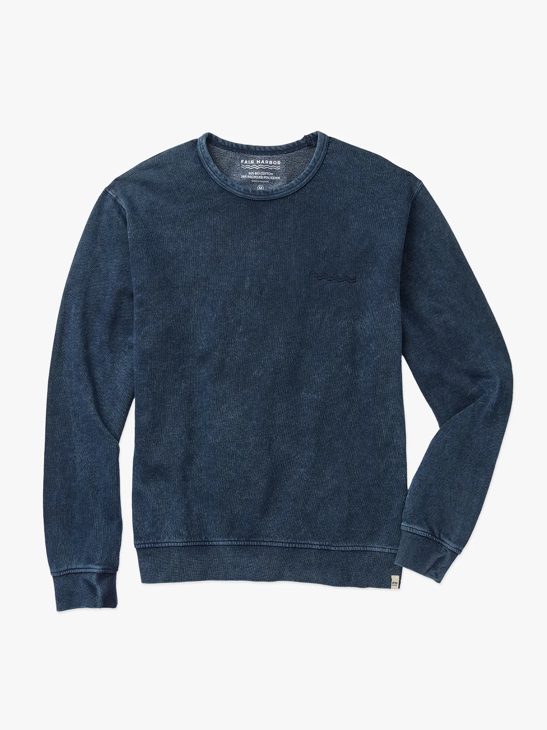 Navy blue saltaire sweatshirt on a white background