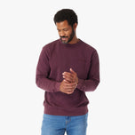 Thumbnail 2 of The Vintage-Washed Saltaire Crewneck - burgundy-saltaire-crewneck