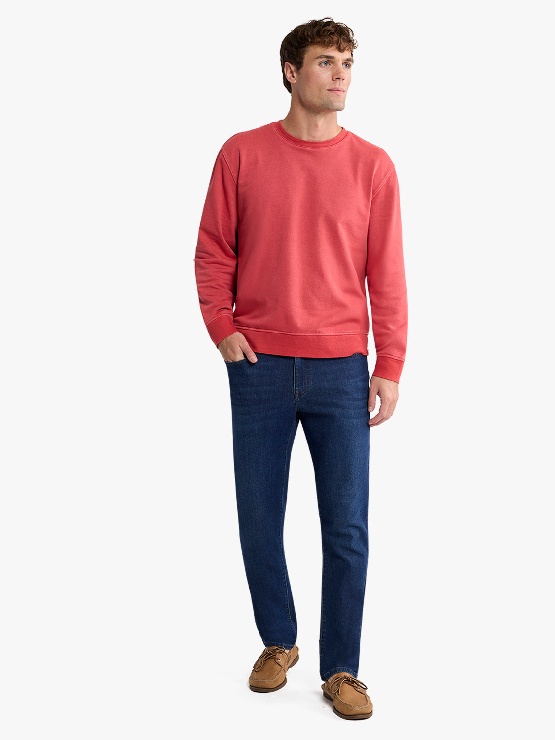 Saltaire Crewneck | Nautical Red