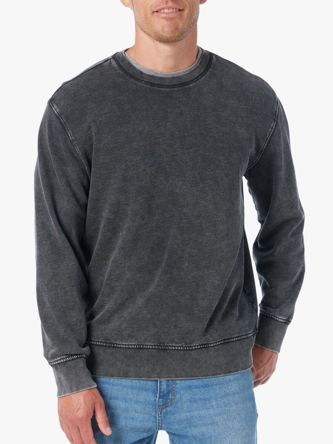 Saltaire Graphic Crewneck | Black Collegiate