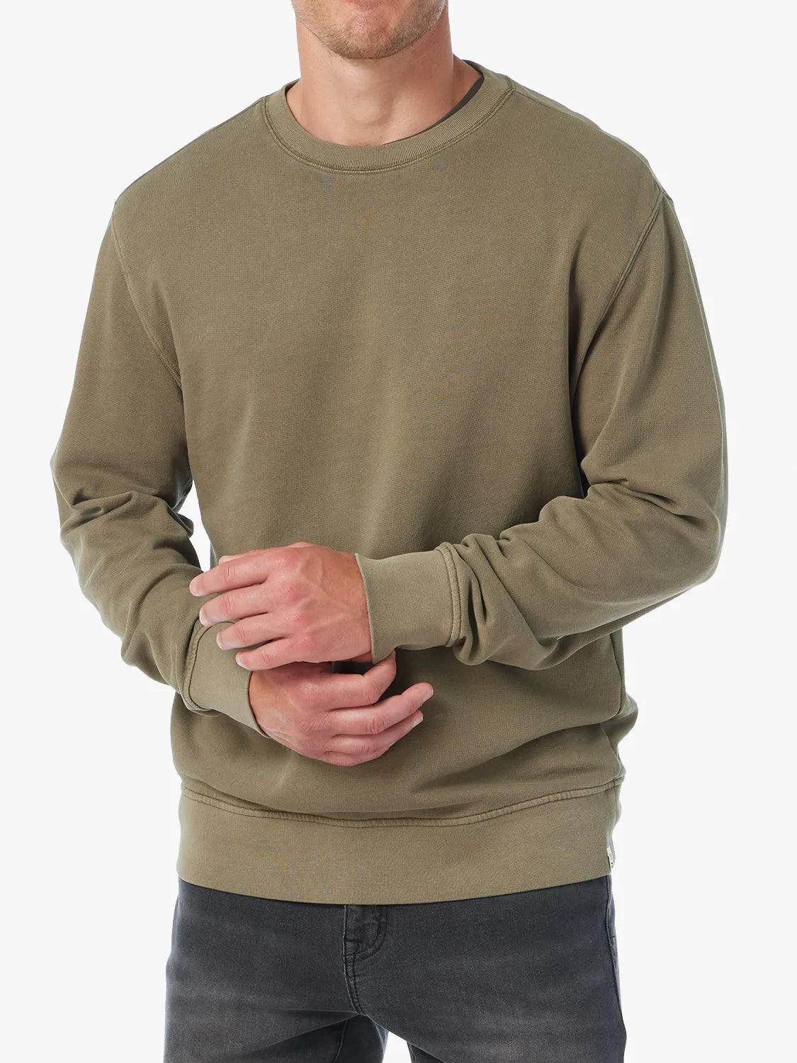 Saltaire Crewneck | Olive