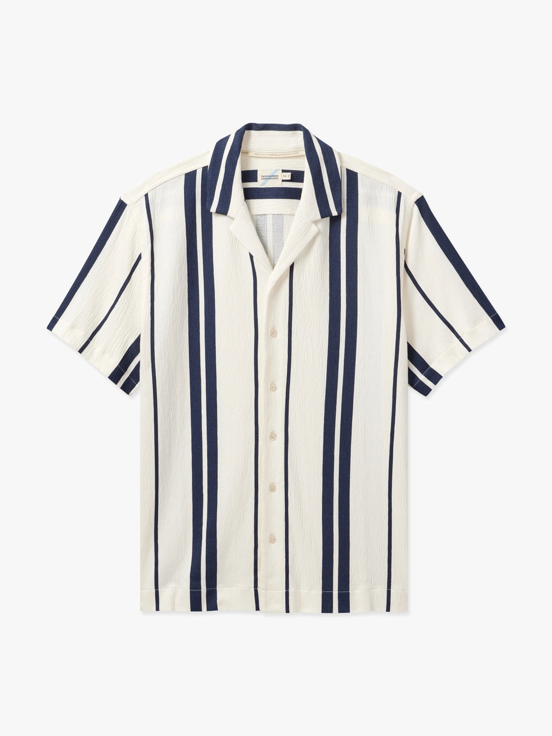 Babylon Camp Shirt | Navy Beach Stripe