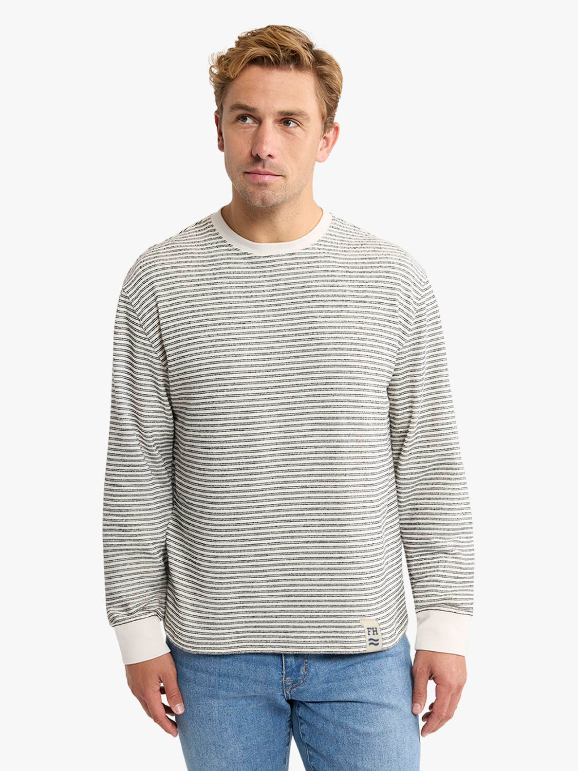 Sundown Terry Crewneck | Nautical Stripe
