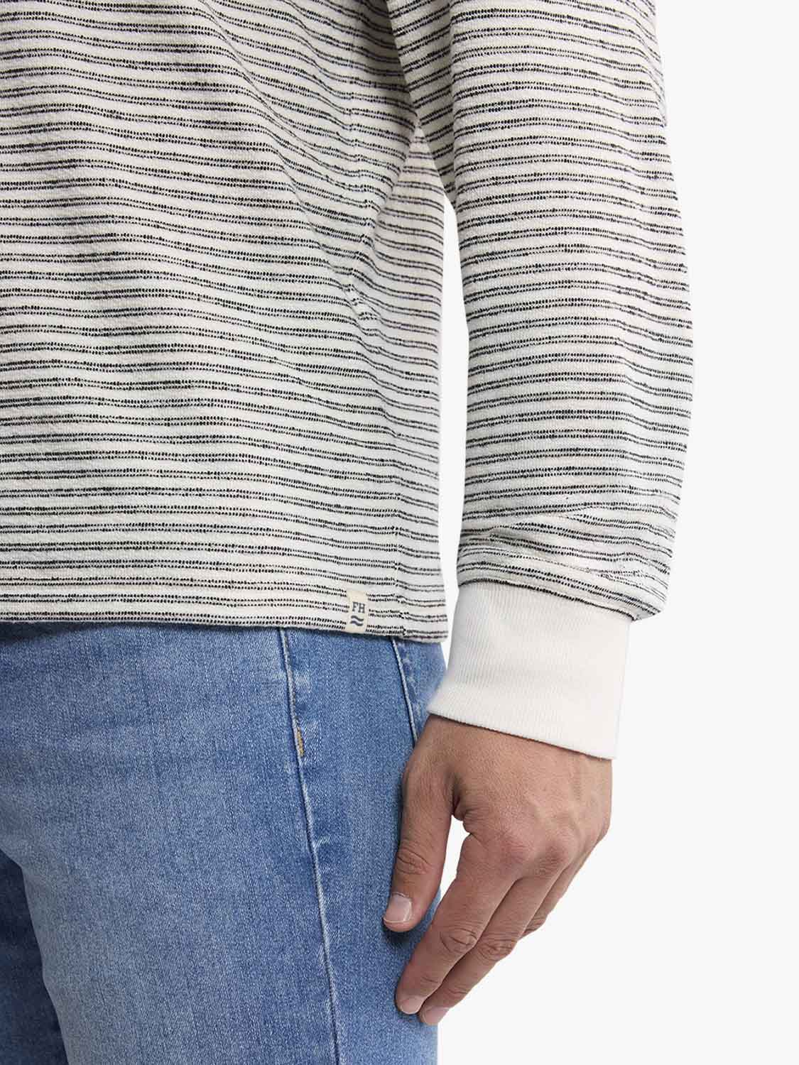 Sundown Terry Crewneck | Nautical Stripe