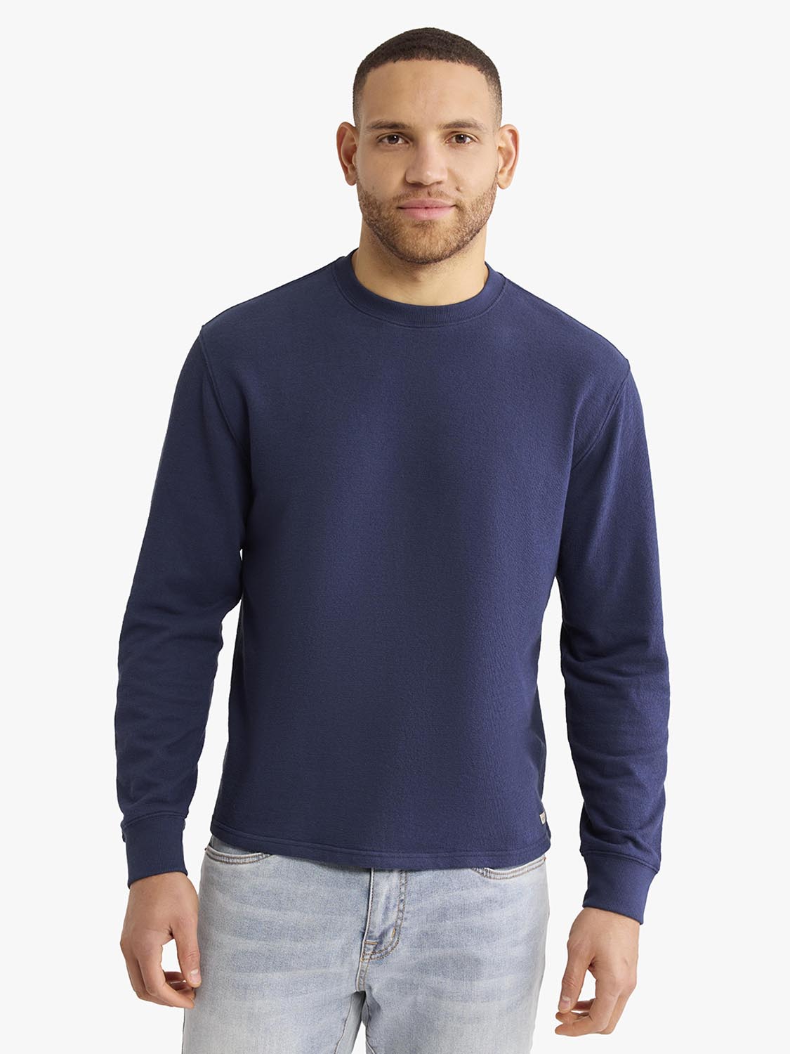 Sundown Terry Crewneck | Solid Navy