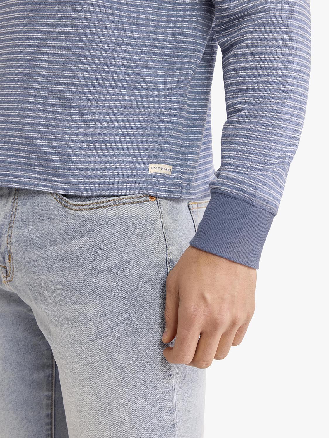 Sundown Terry Crewneck | Maritime Stripe