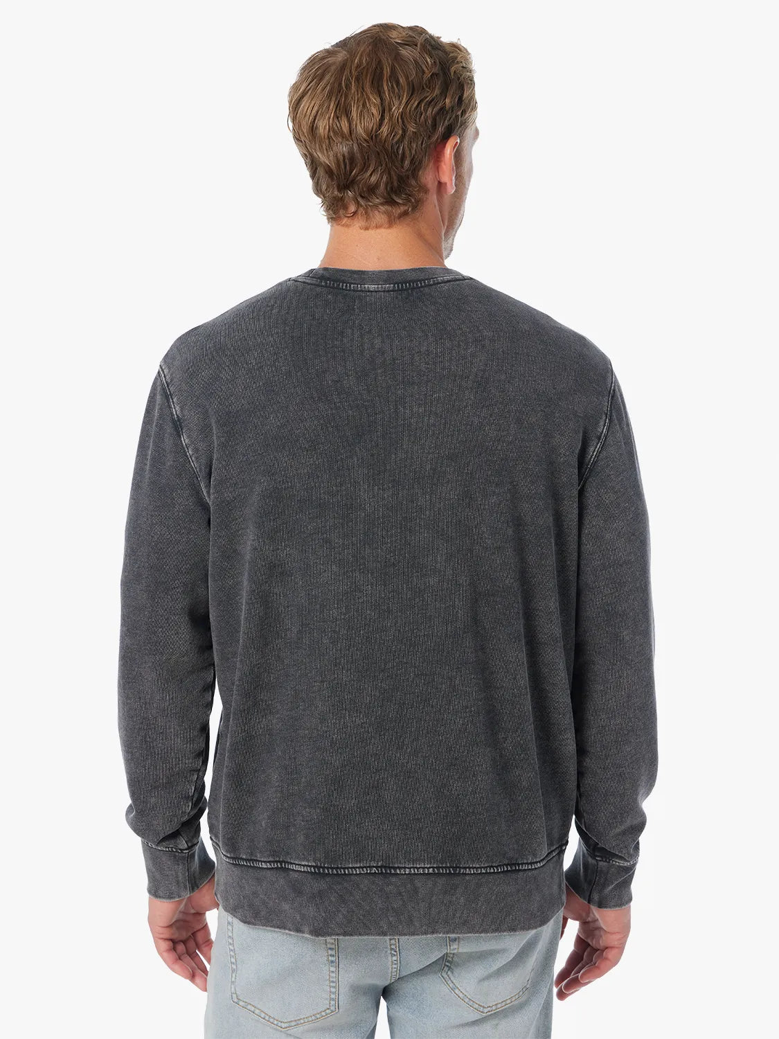 Saltaire Graphic Crewneck | Black Collegiate