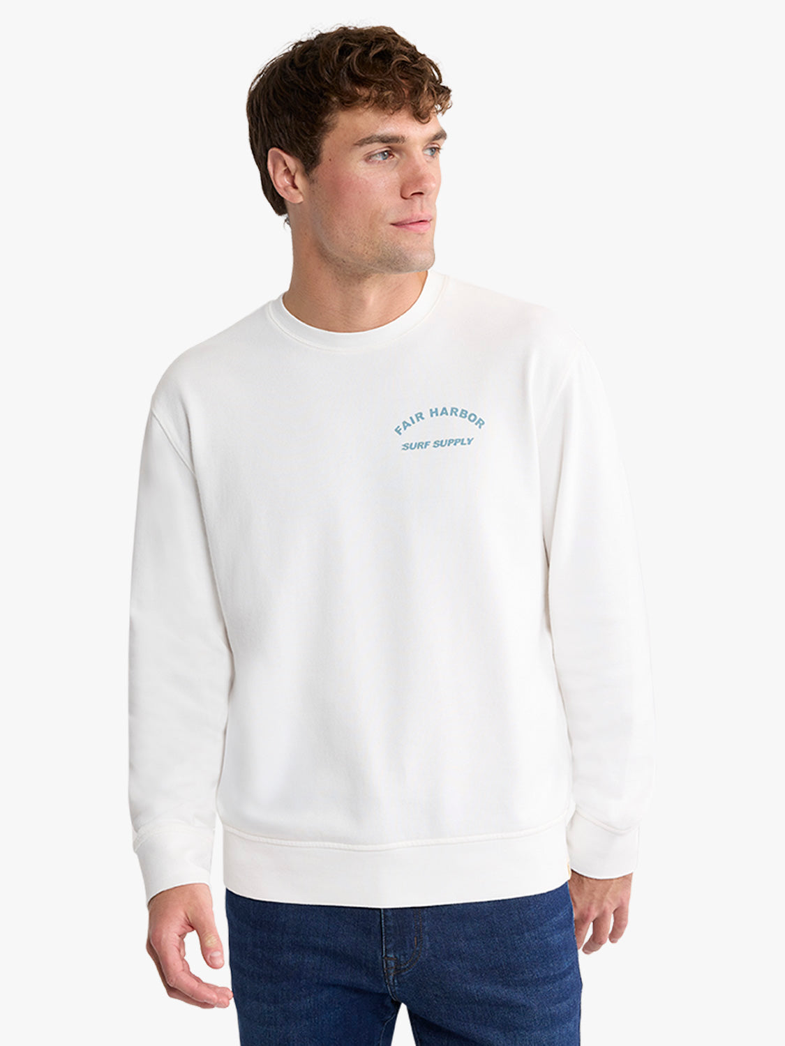 Saltaire Graphic Crewneck | Ivory FH Hotel