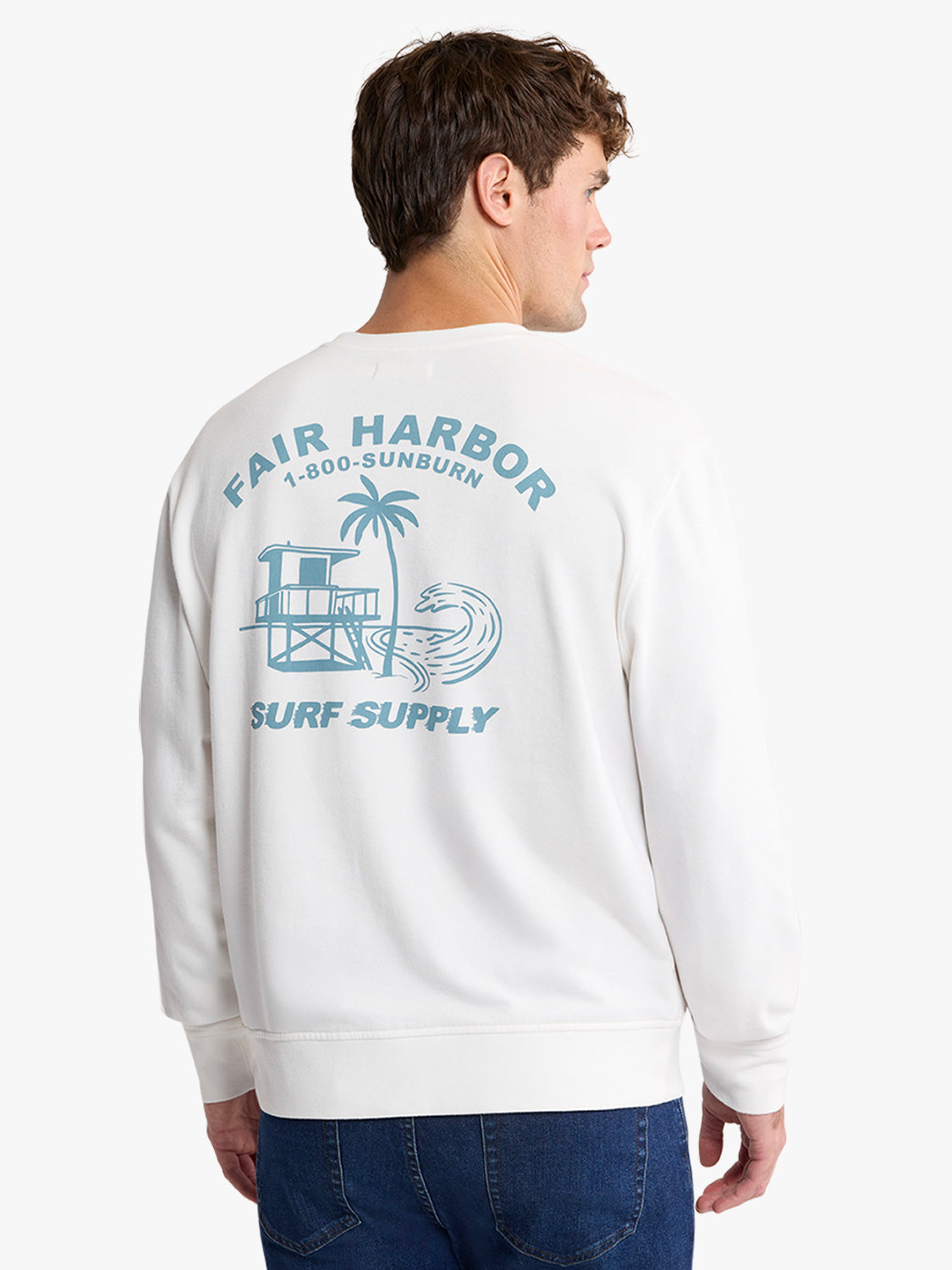 Saltaire Graphic Crewneck | Ivory FH Hotel