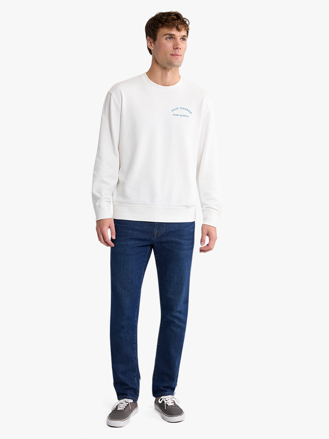 Saltaire Graphic Crewneck | Ivory FH Hotel