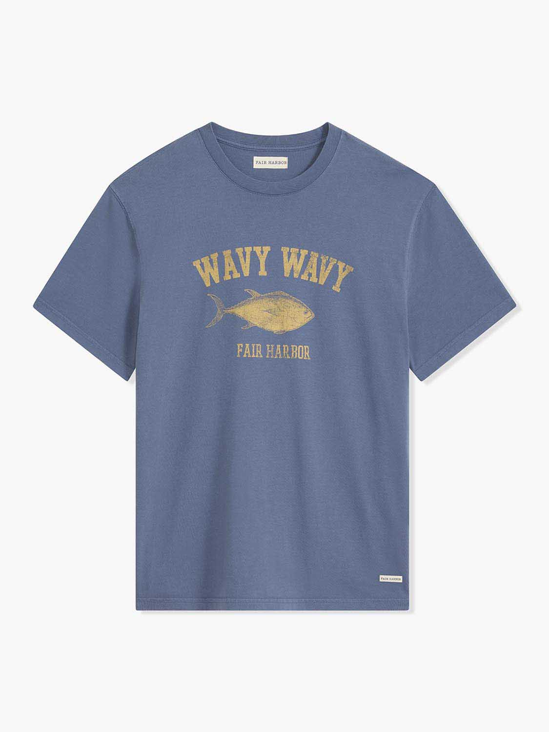 Saltaire Graphic Tee | Wavy Navy