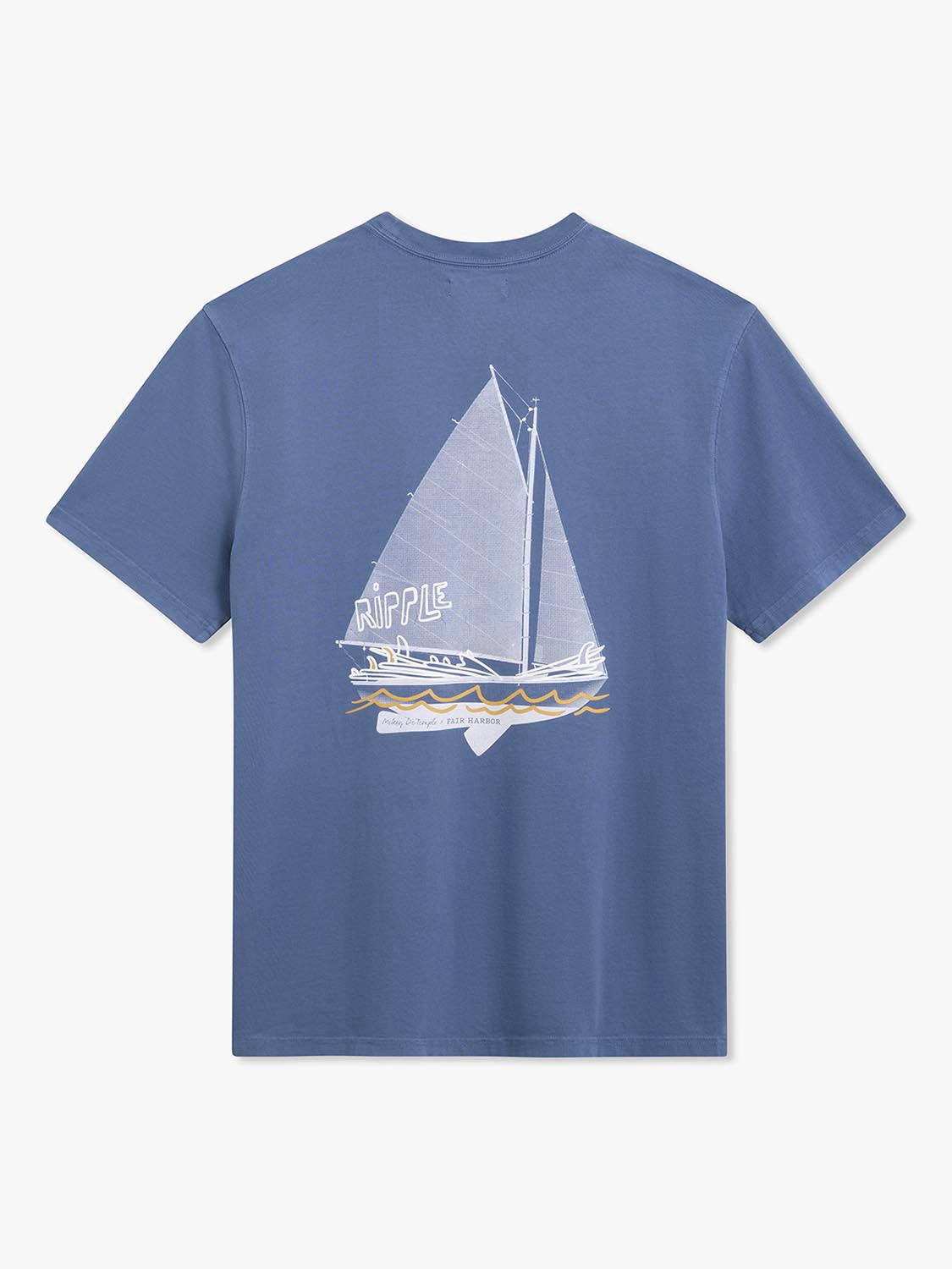 Saltaire Graphic Tee | Ripple Navy