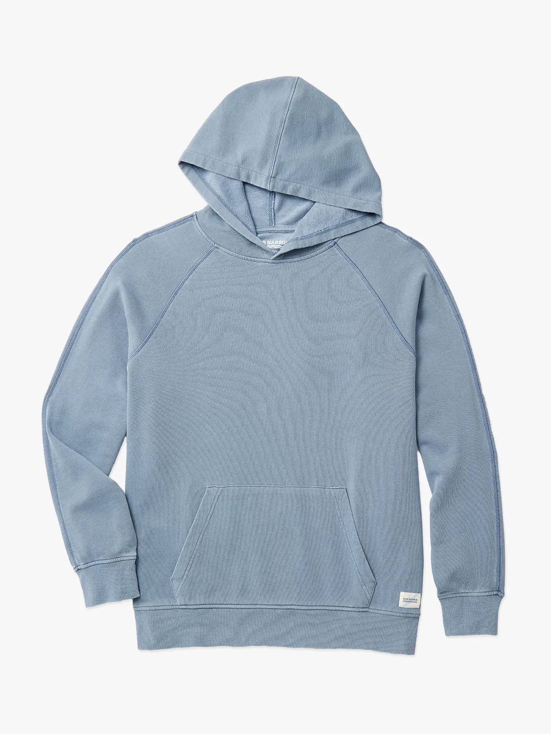 A maritime Saltaire hoodie with a hood, featuring a textured design and a kangaroo pocket.