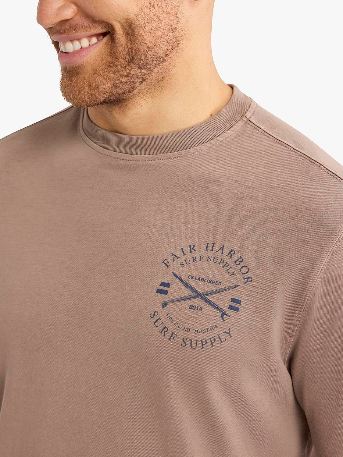 Saltaire Long Sleeve Graphic Tee | Archival Crest